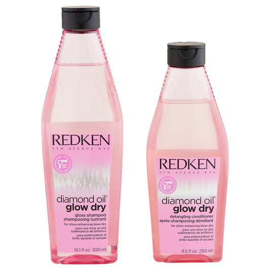 Redken Diamond Oil Glow Dry Gloss Shampoo & Conditioner DUO