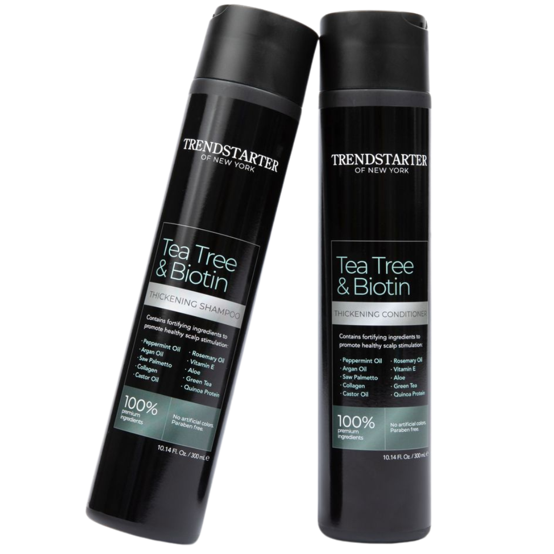 TRENDSTARTER TEA TREE & BIOTIN THICKENING SHAMPOO & CONDITIONER DUO