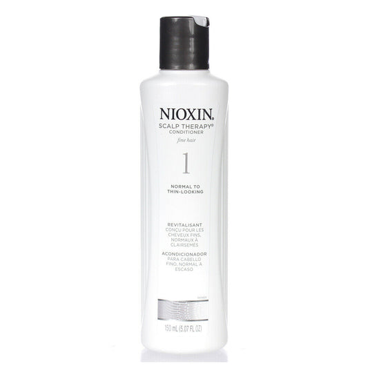Nioxin System 1 Scalp Therapy Conditioner for Fine/Normal to Light Thinning, Natural Non Color-Treated Hair