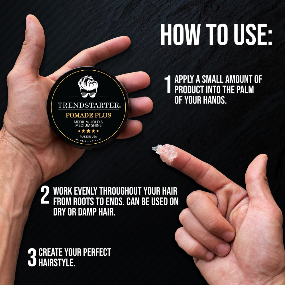 TRENDSTARTER - POMADE PLUS - Medium Hold - Medium Shine (4oz)