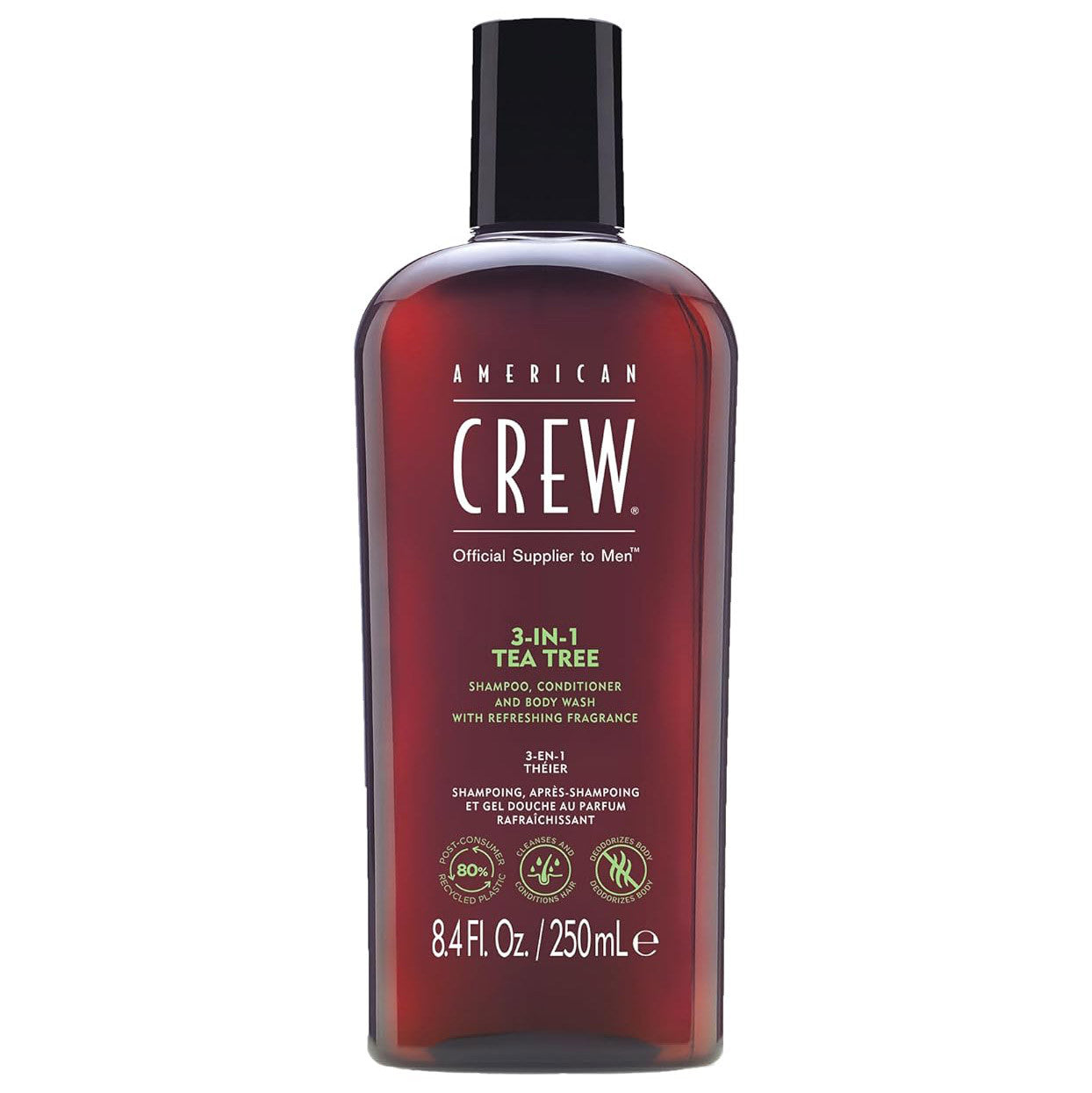 American Crew Tea Tree 3-in-1 Shampoo, Conditioner and Body Wash