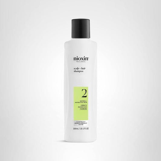 Nioxin System 2 Cleanser Shampoo for Natural, Non Color-Treated Hair with Progressed Thinning