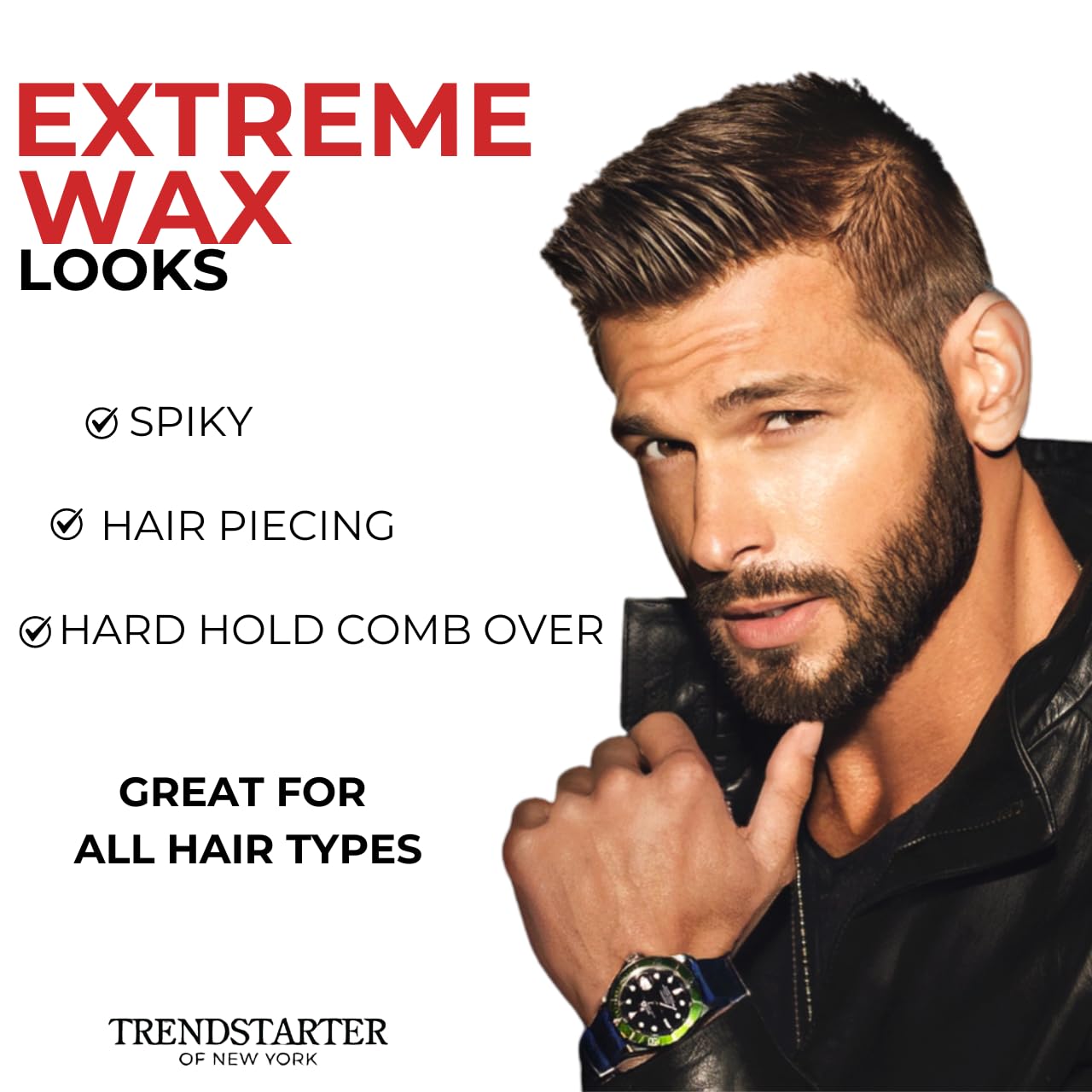 TRENDSTARTER - EXTREME WAX - Strong Hold - Ultra-Matte Finish (4oz)