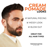 TRENDSTARTER - CREAM POMADE - Medium Hold - Low Shine (4oz)