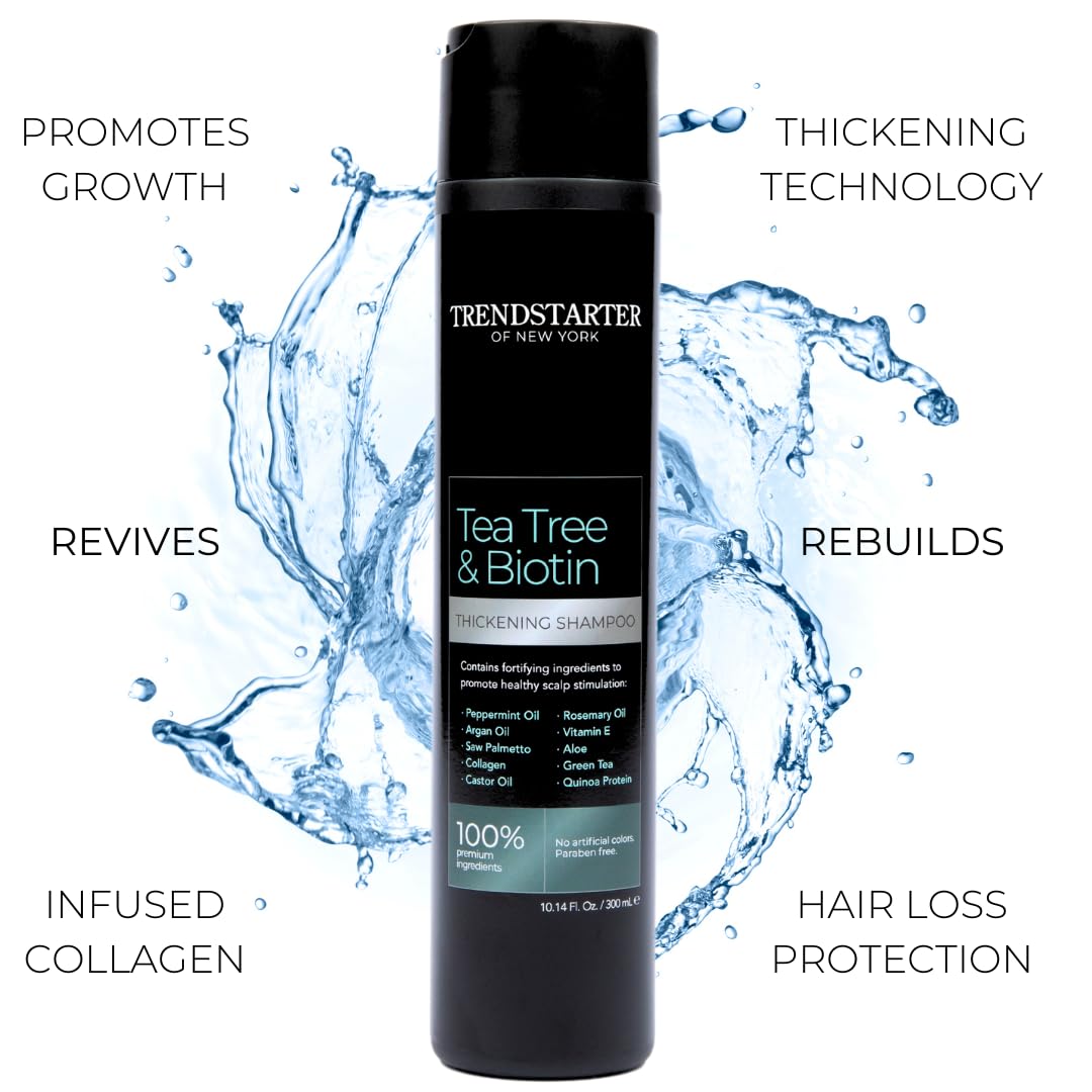TRENDSTARTER TEA TREE & BIOTIN THICKENING SHAMPOO