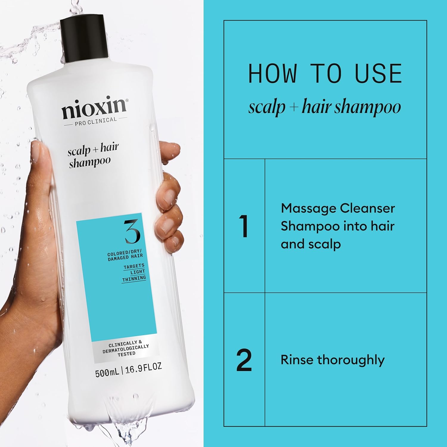 Nioxin System 3 Scalp Therapy Conditioner for Fine Normal to Thin-Looking Thinning Color Treated Hair