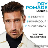 TRENDSTARTER - DRY POMADE - Strong Hold - Low Shine (4oz)