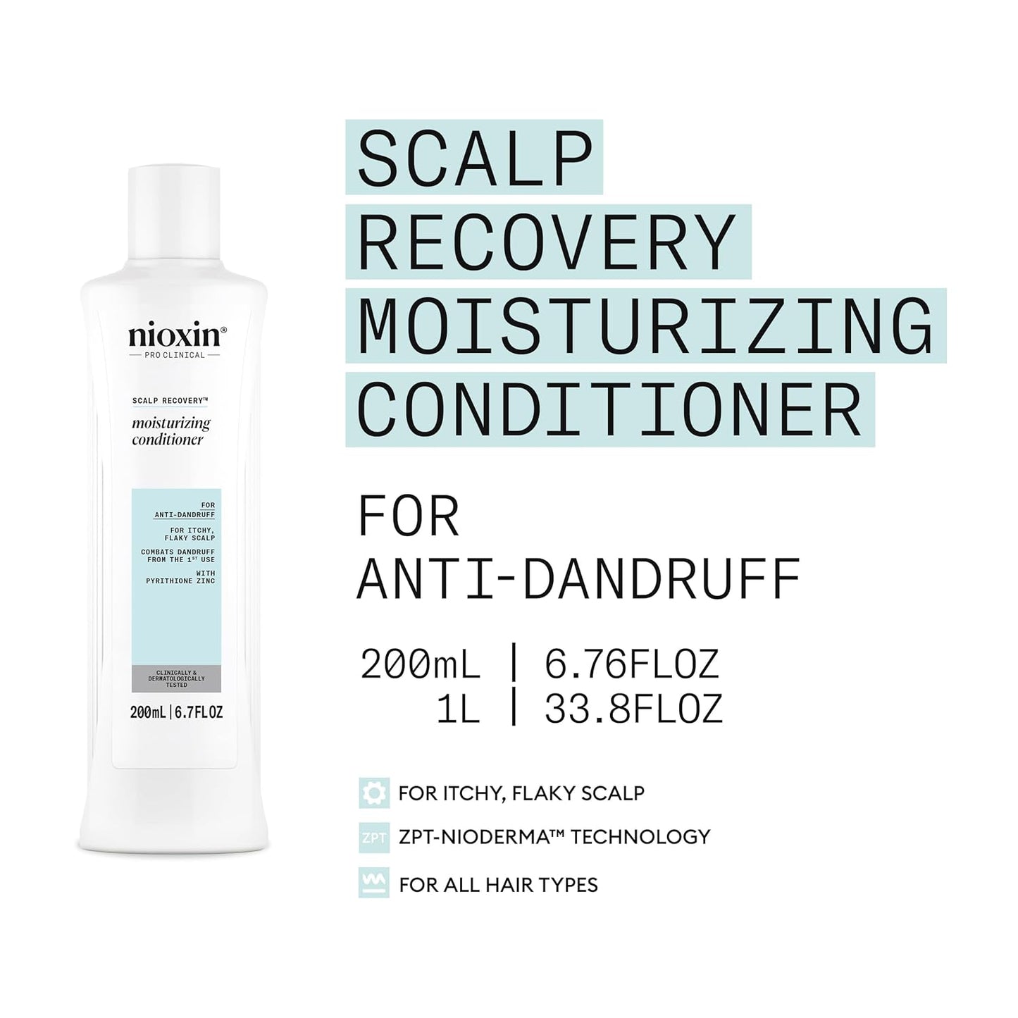 Nioxin Scalp Recovery Moisturizing Conditioner- Itchy, Flaky Scalp
