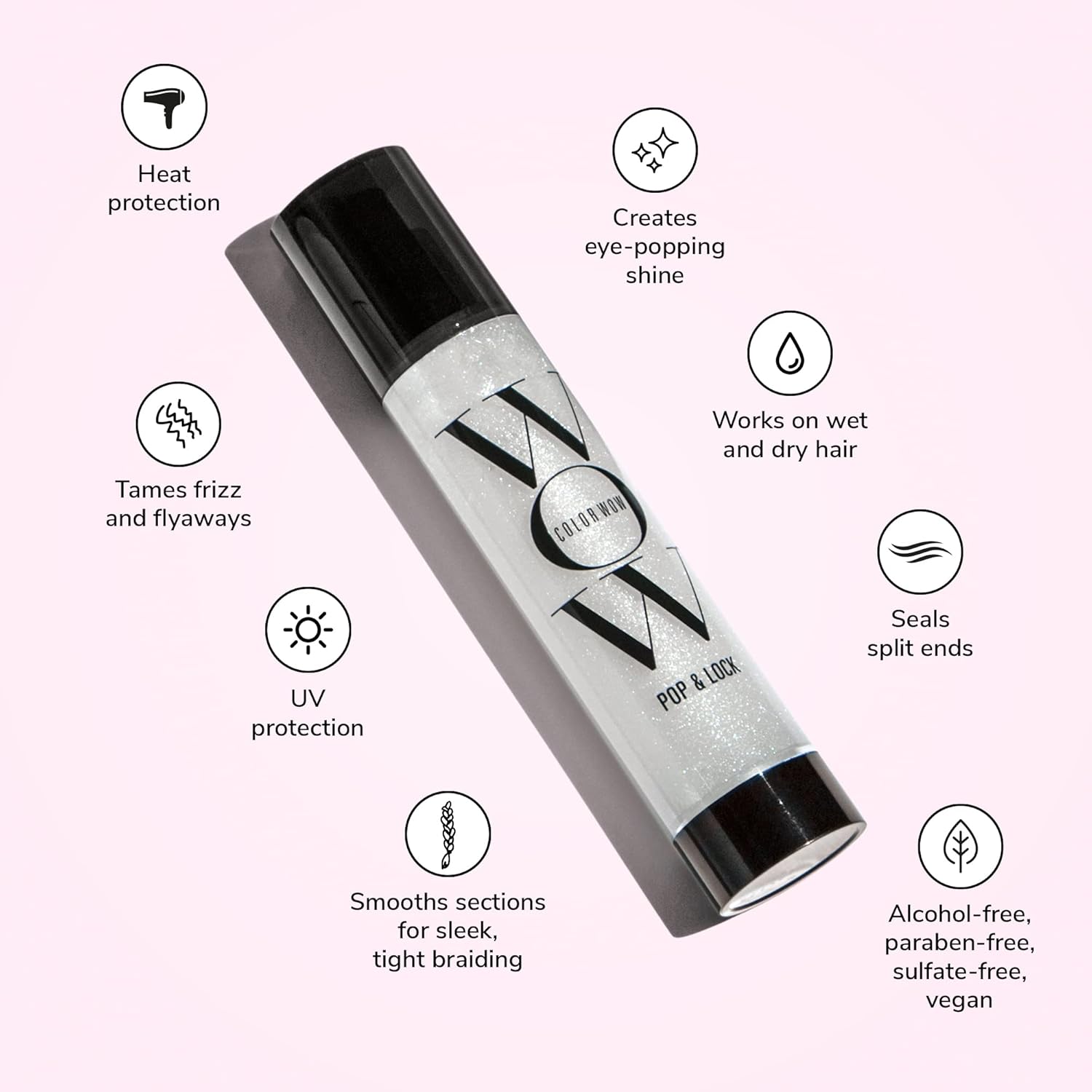 Color WOW Pop + Lock High Gloss Finish - Frizz Control Serum