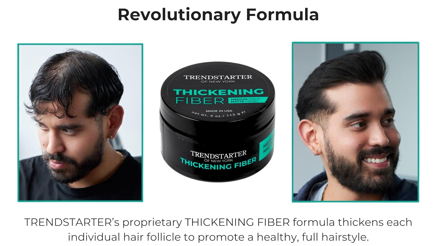 TRENDSTARTER - THICKENING FIBER - Medium Hold - Matte Finish (4oz)