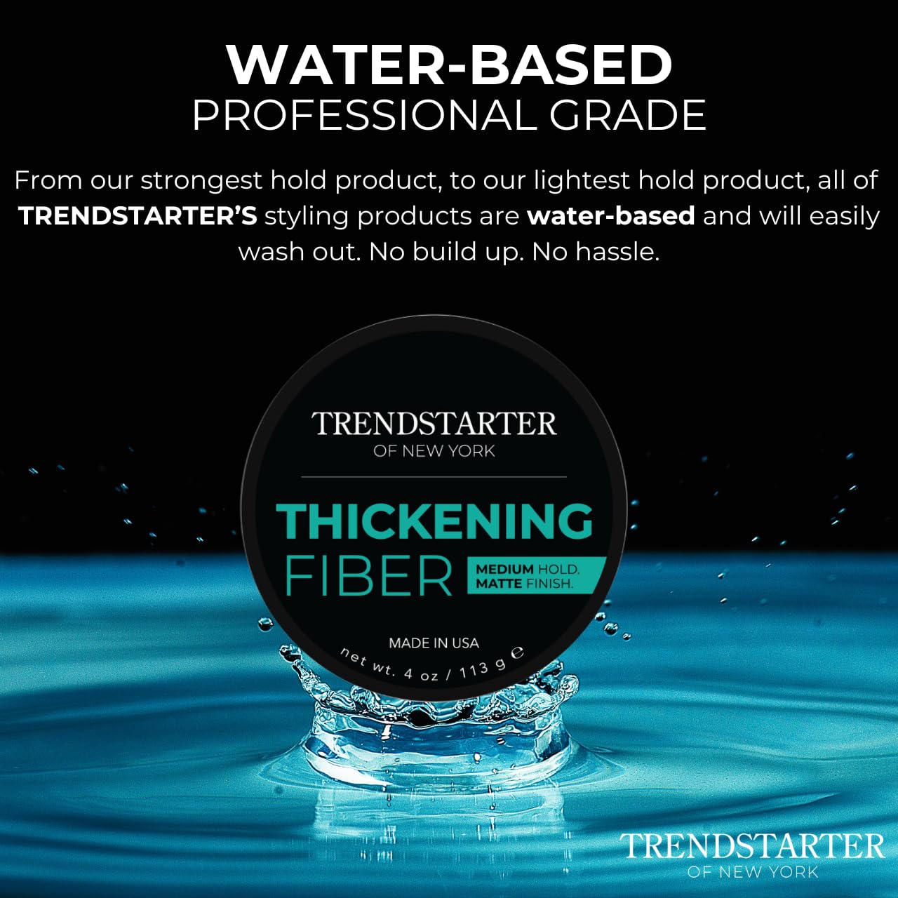 TRENDSTARTER - THICKENING FIBER - Medium Hold - Matte Finish (4oz)