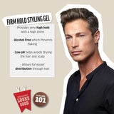American Crew Men's Hair Styling Gel, Firm Hold