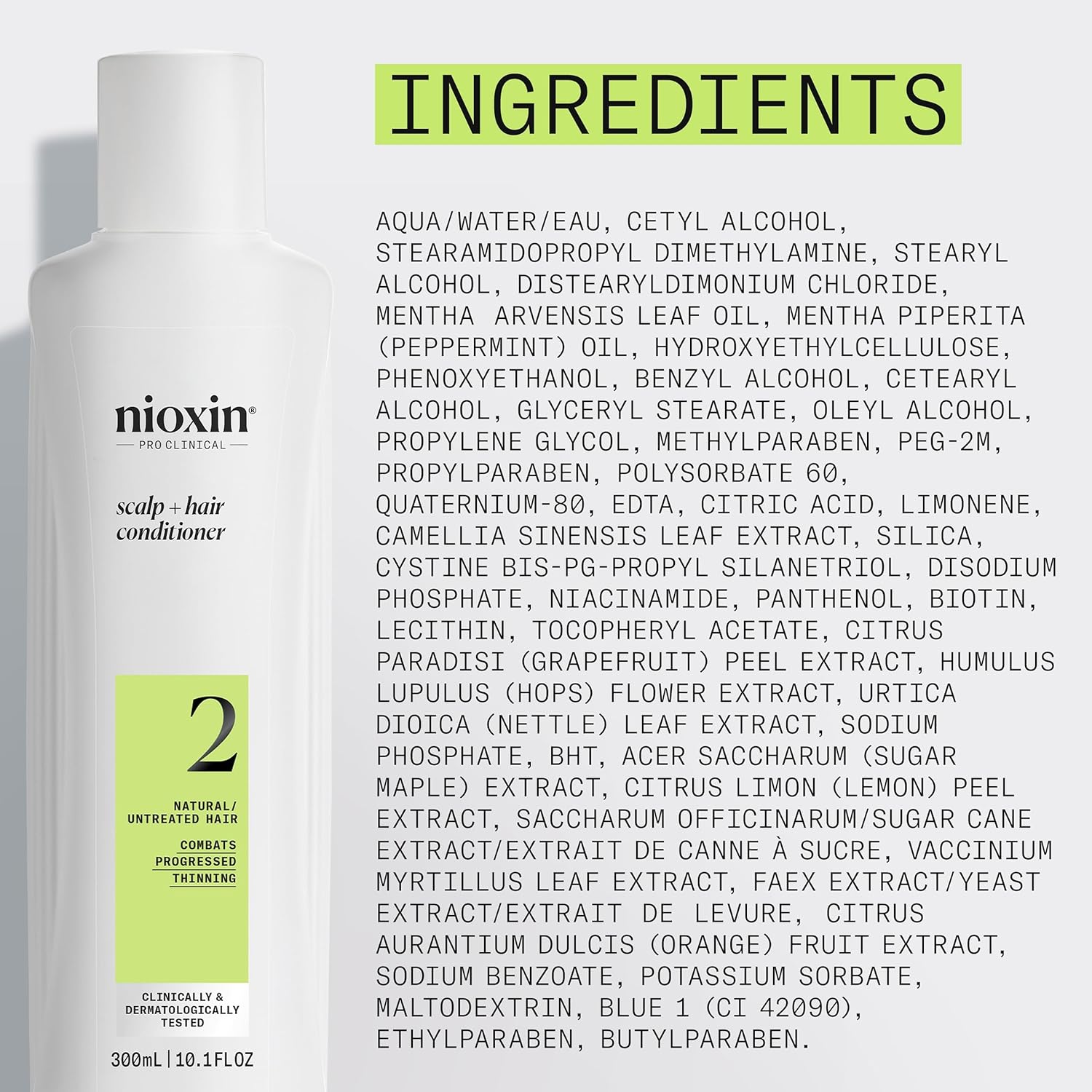 Nioxin System 2 Scalp + Hair Thickening Conditioner for Natural Hair with Progressed Thinning