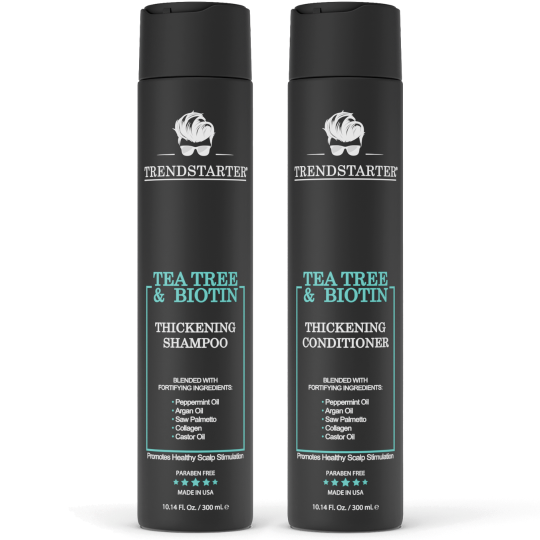 TRENDSTARTER TEA TREE & BIOTIN THICKENING SHAMPOO & CONDITIONER DUO