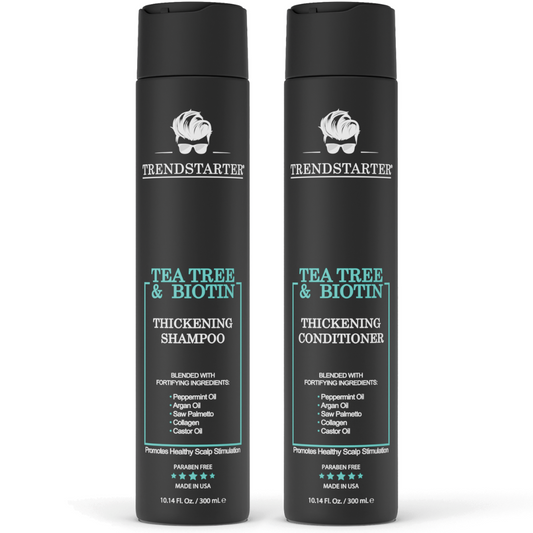 TRENDSTARTER TEA TREE & BIOTIN THICKENING SHAMPOO & CONDITIONER DUO
