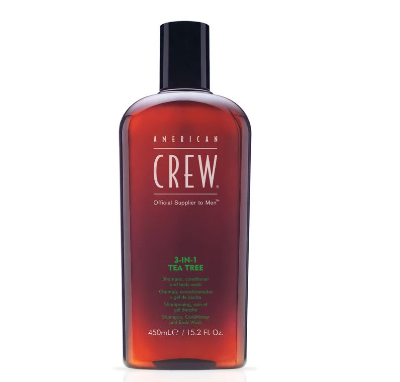 American Crew Tea Tree 3-in-1 Shampoo, Conditioner and Body Wash