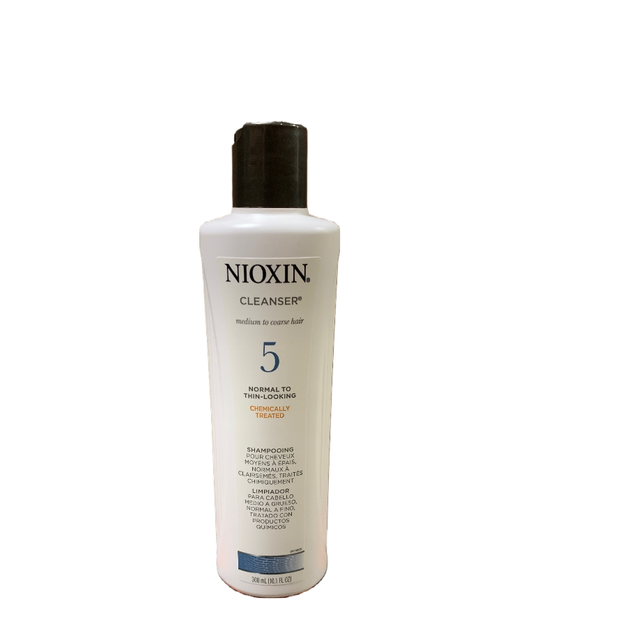 Nioxin System 5 Cleanser Shampoo for Medium to Coarse Lightly Thinning, Color Treated Hair