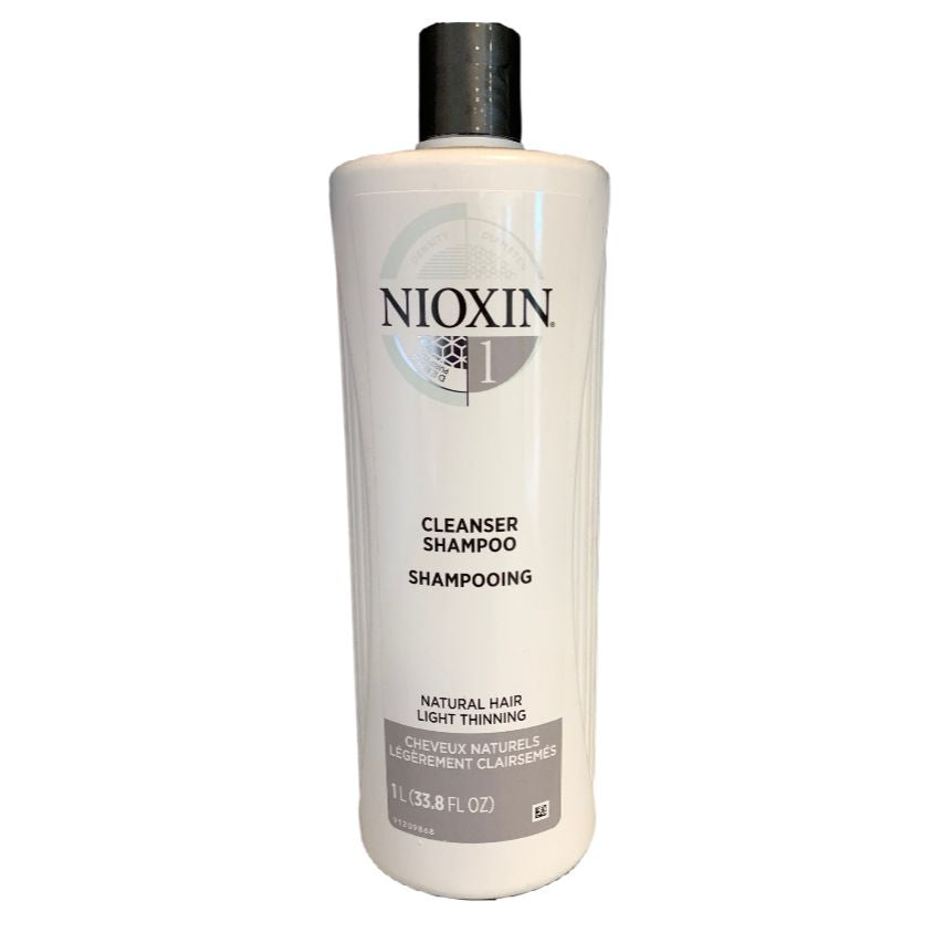 Nioxin System 1 Cleanser Shampoo for Fine/Normal to Light Thinning, Natural Hair